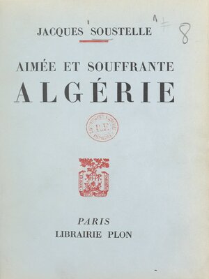 cover image of Aimée et souffrante Algérie